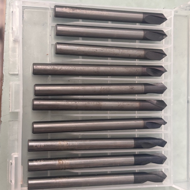 进口整体旧钨钢单头点孔钻头淬火加工硬质合金涂成定位中心倒角刀