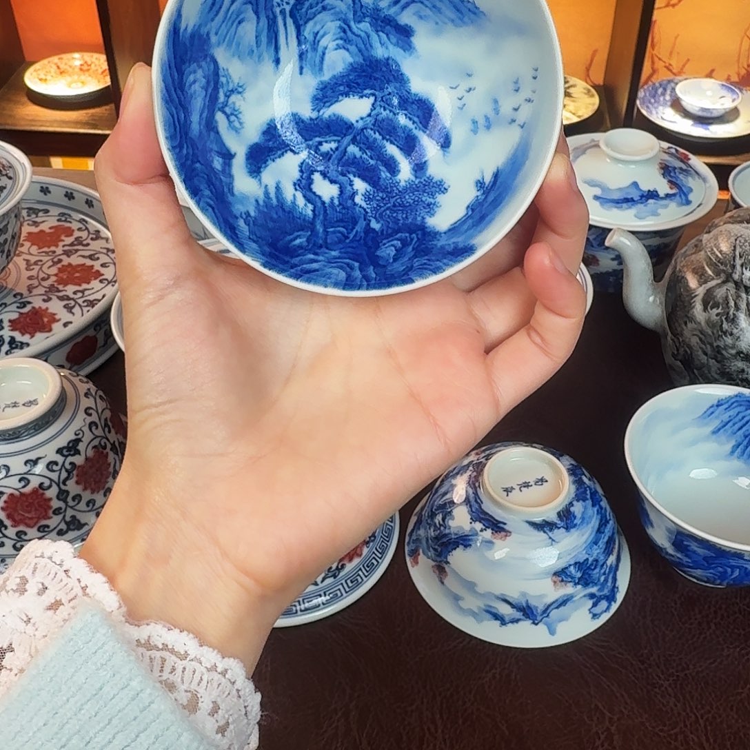 景德镇陶瓷手绘作品