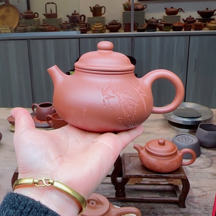 紫砂茶壶老清水泥249 c C夫妻作品
