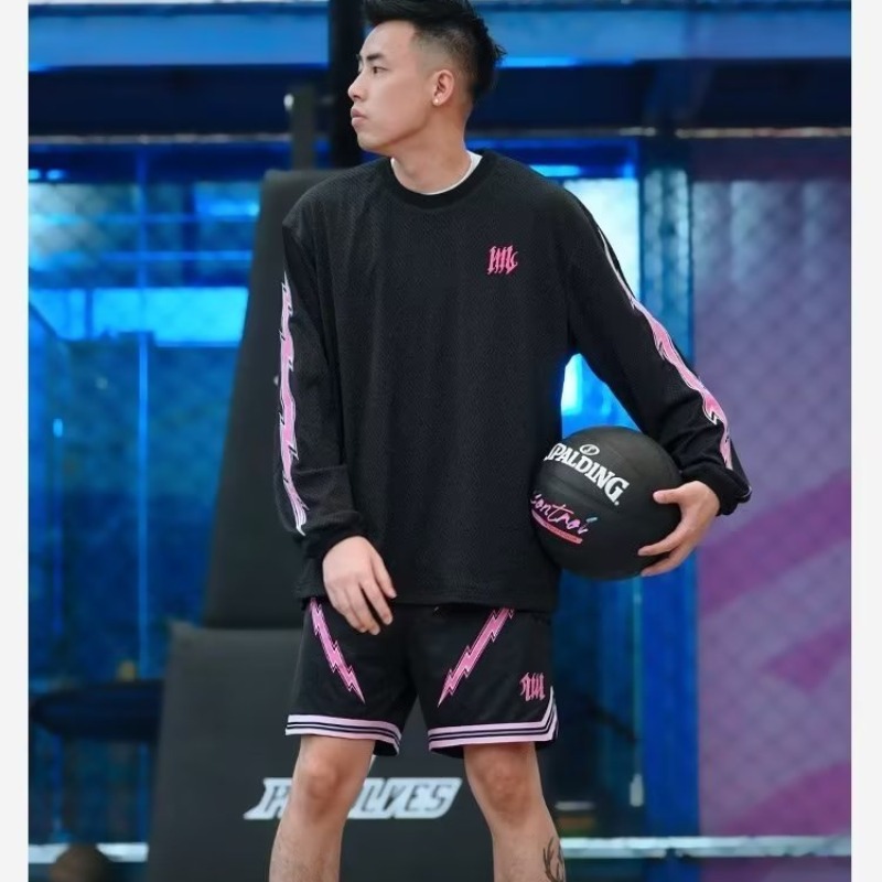 印花速干百搭跑步短裤训练篮球男生短裤子网眼休闲运动宽松球夏季