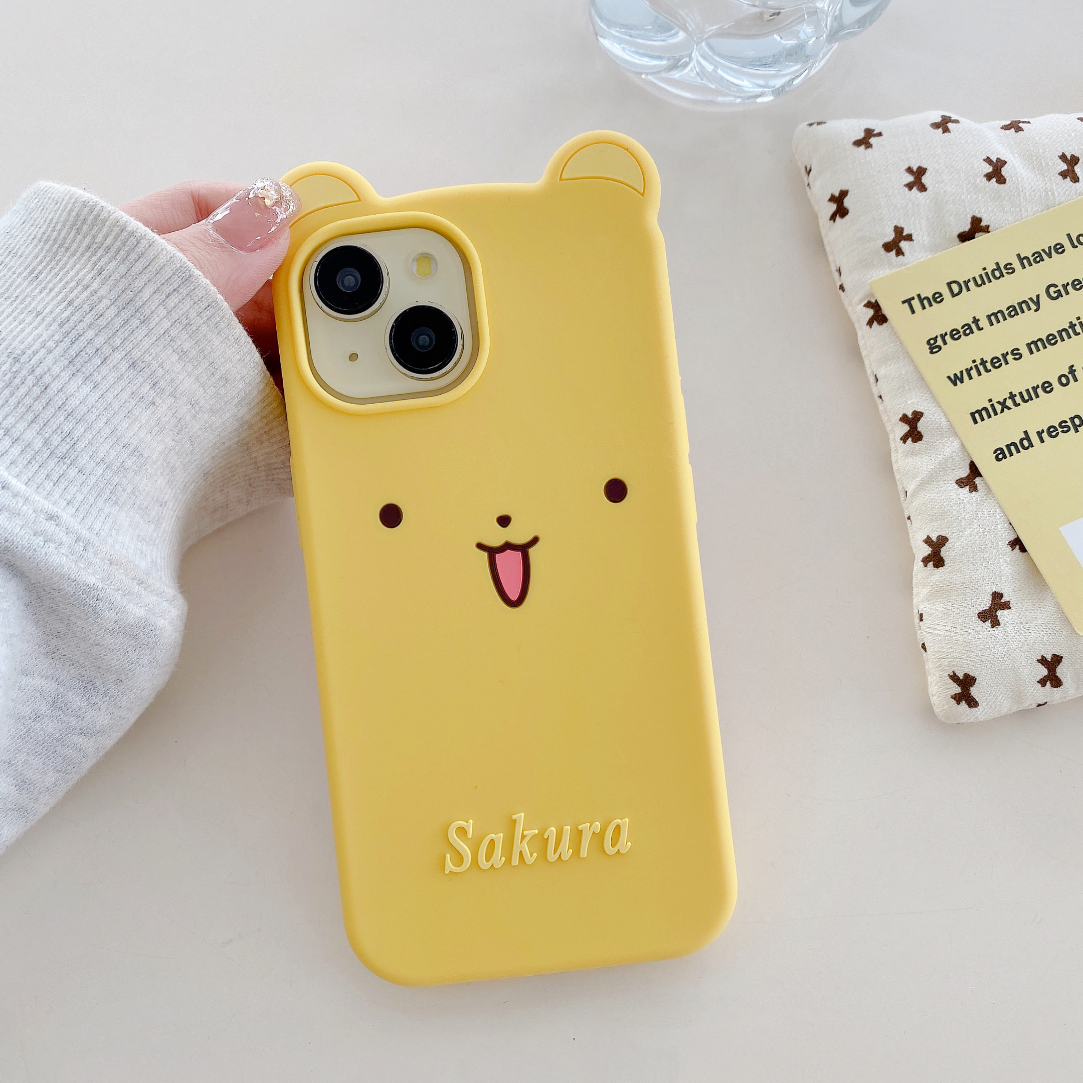 苹果|立体黄底百变小可表情适用iPhone17P卡通手机防摔保护套