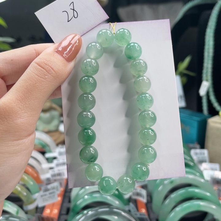 石英质玉手串未镶嵌天然A货非洲翠珠串