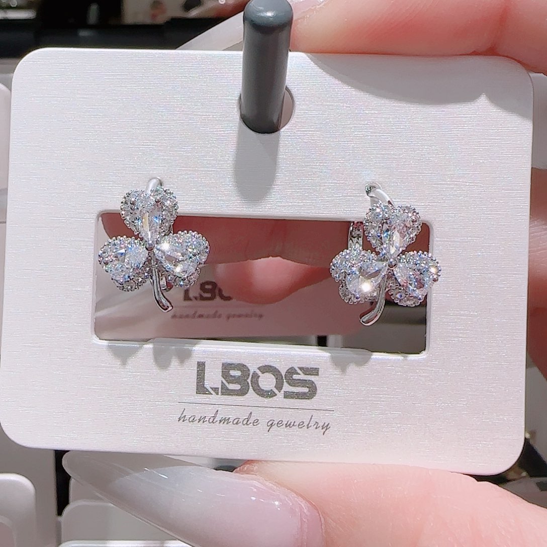 锆石铜合金925银耳环