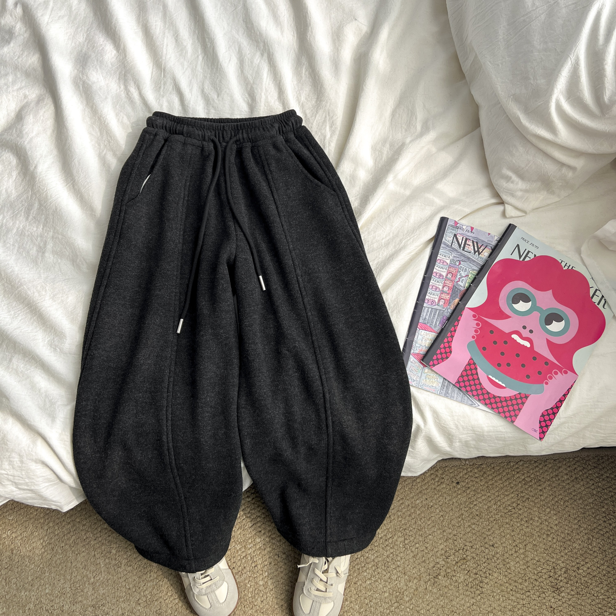 【尾货】女童冬装加绒卫中大童保暖休闲裤儿童长裤XXKDW59191