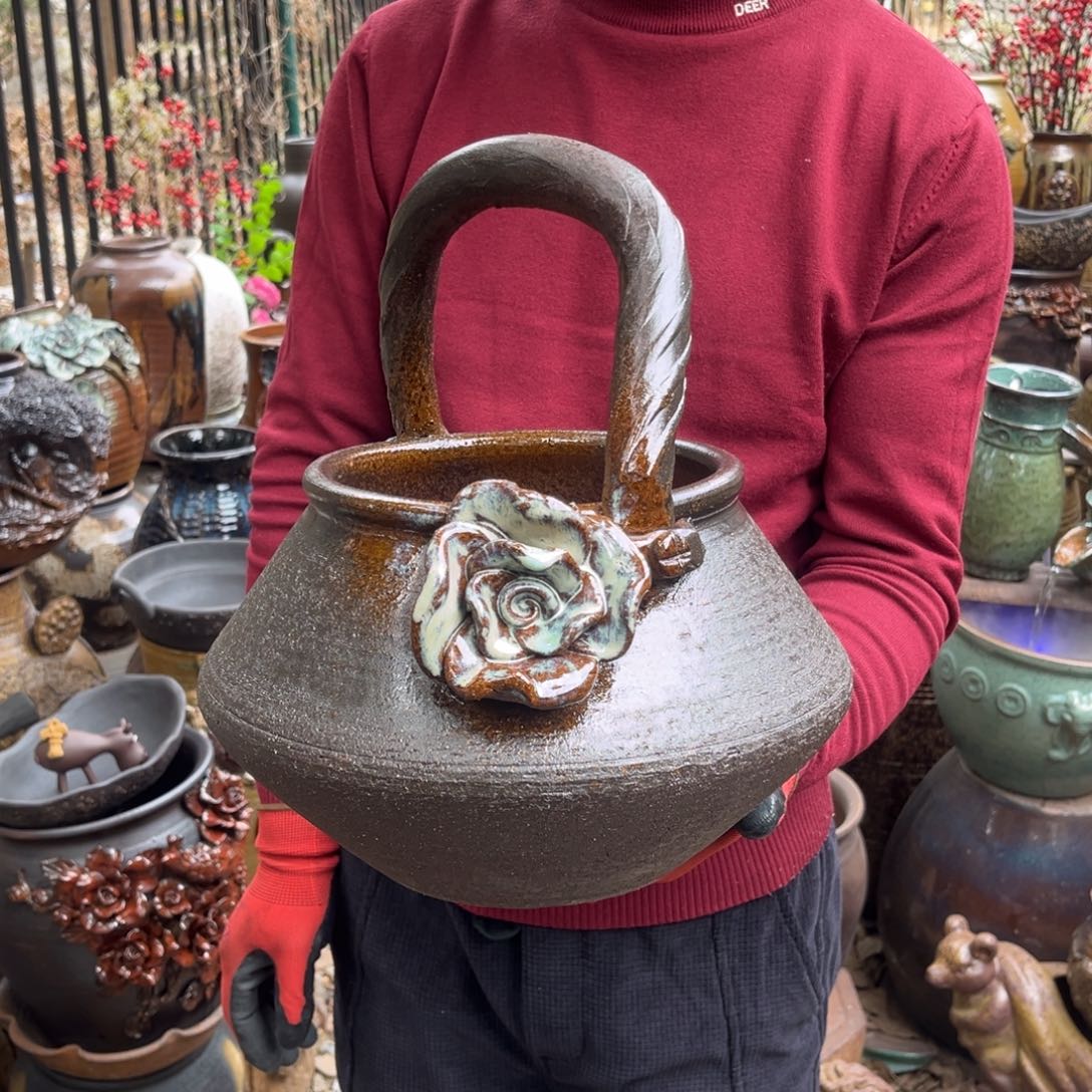 红陶高19口19有孔