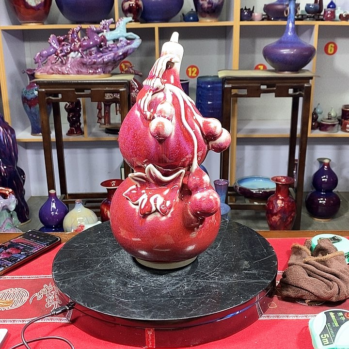 瓶中国神垕精品钧瓷