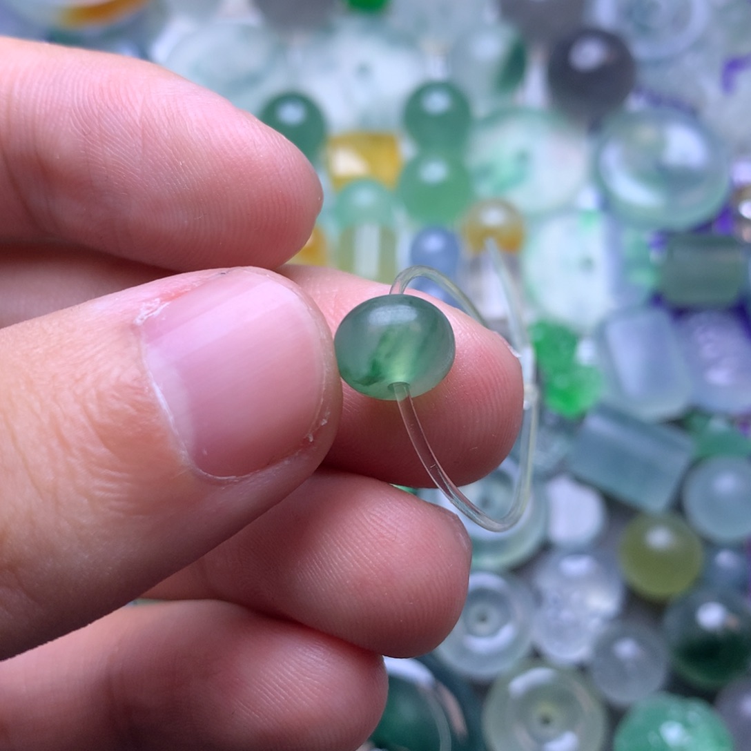 笑***主定制翡翠未镶嵌挂件