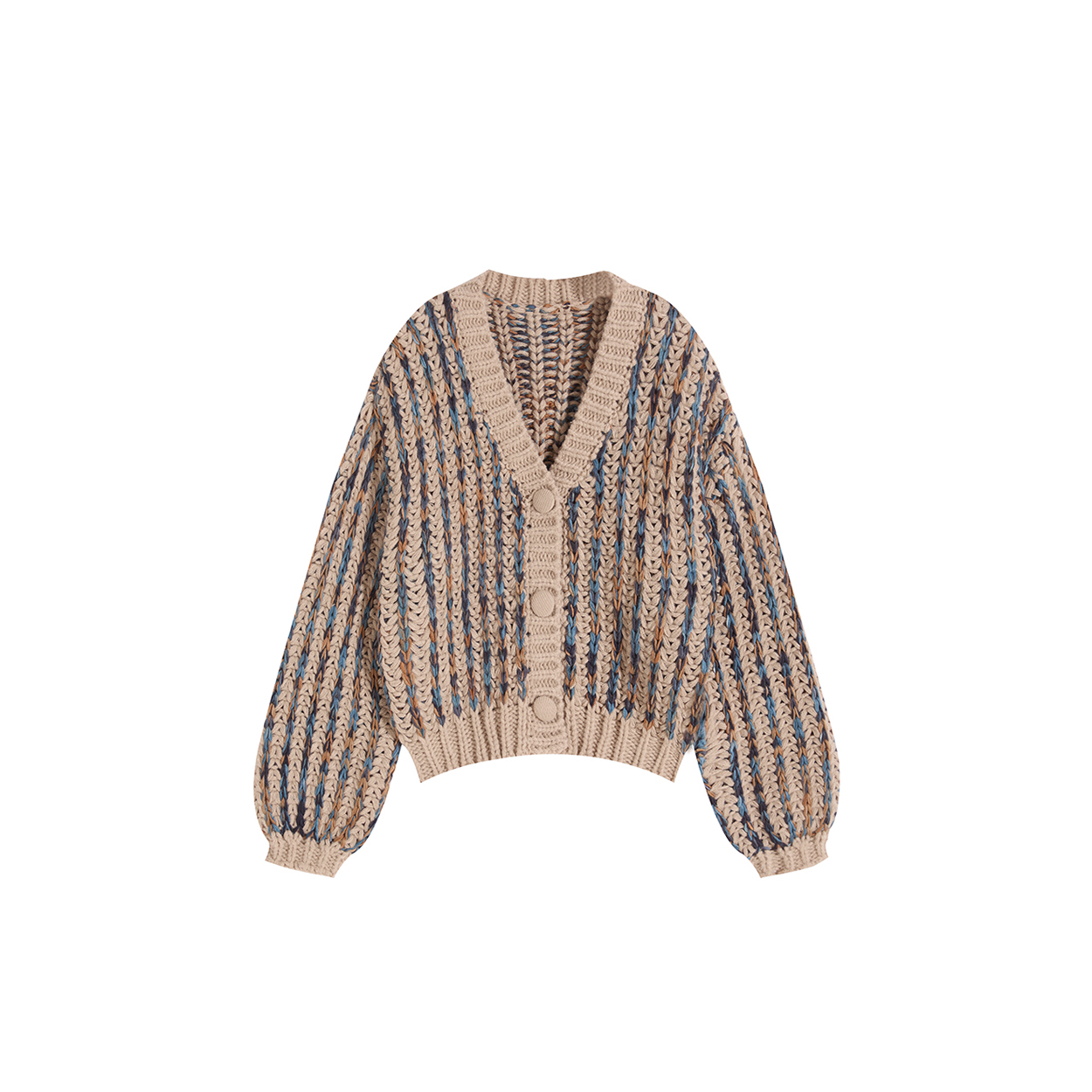 秋季静奢重工气质长袖针织衫女上衣时尚名媛轻奢7593 奶咖