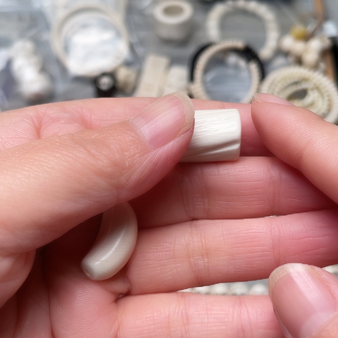 猛犸象牙手串/手链/手镯棉花糖