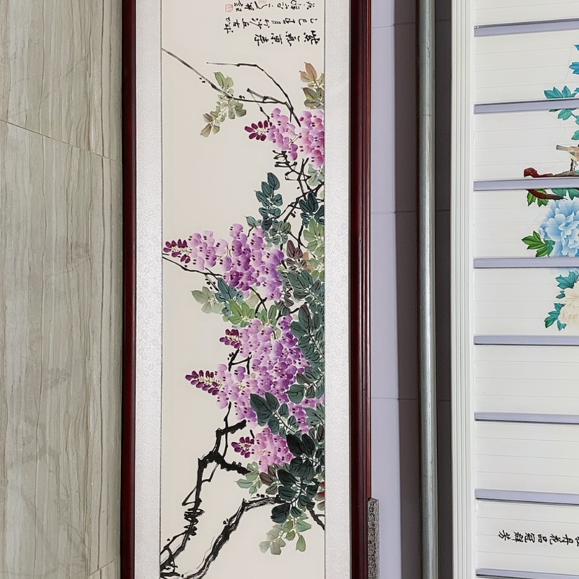 【闪购商品】国画书画作品带框165×50