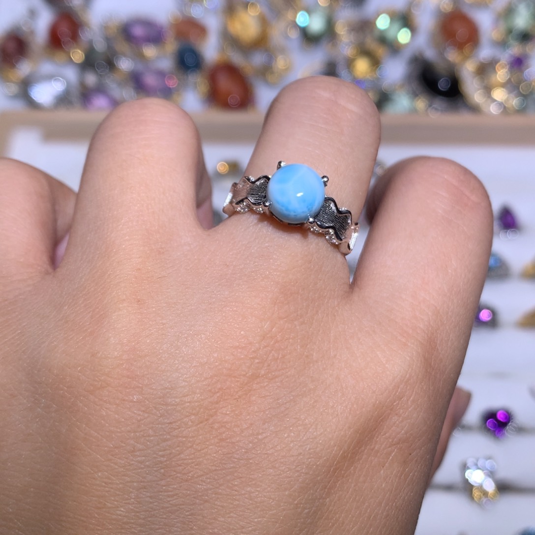 【闪购商品】水晶戒指银S925镶嵌戒指