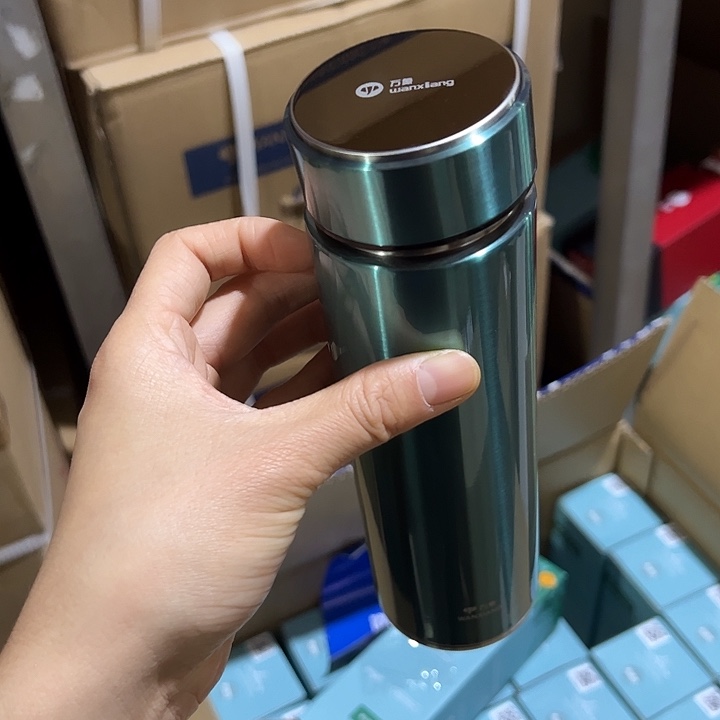 万象316380380H63ss青色保温杯316➕杯套