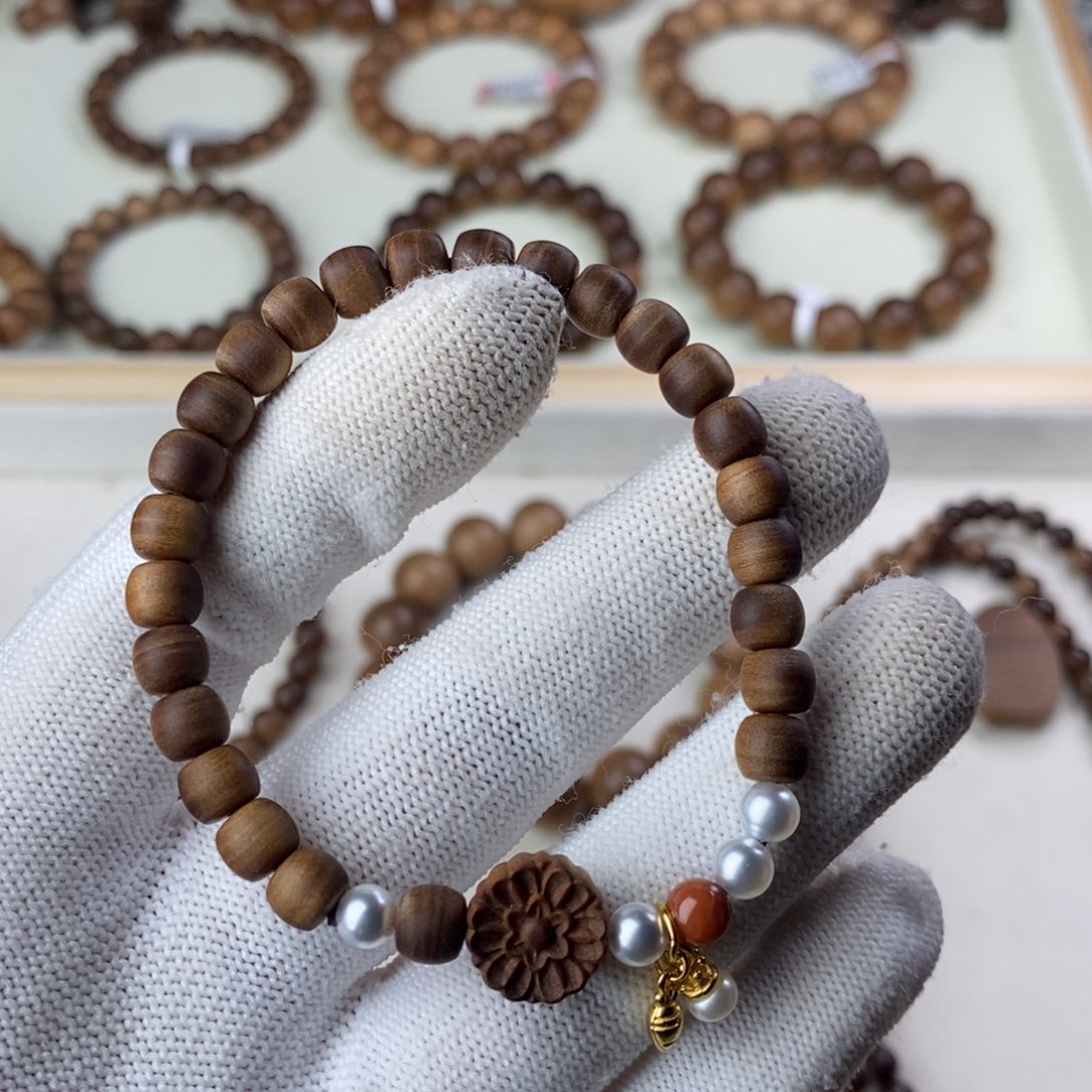 檀香木手串/手链印度迈索尔老山檀5*6单圈