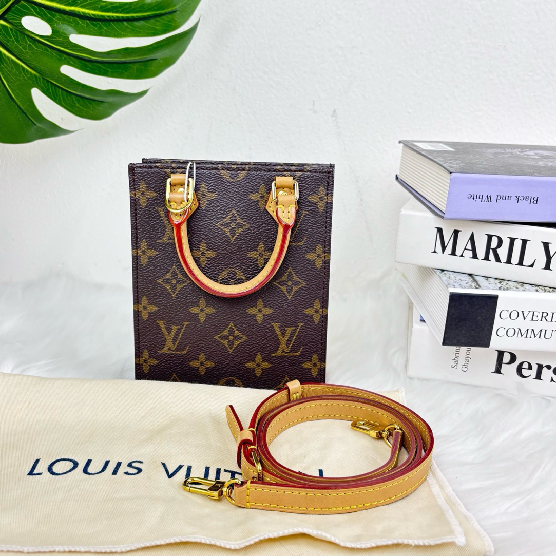 90新 LouisVuitton/路易威登 老花琴谱mini，妞妞款，芯片款