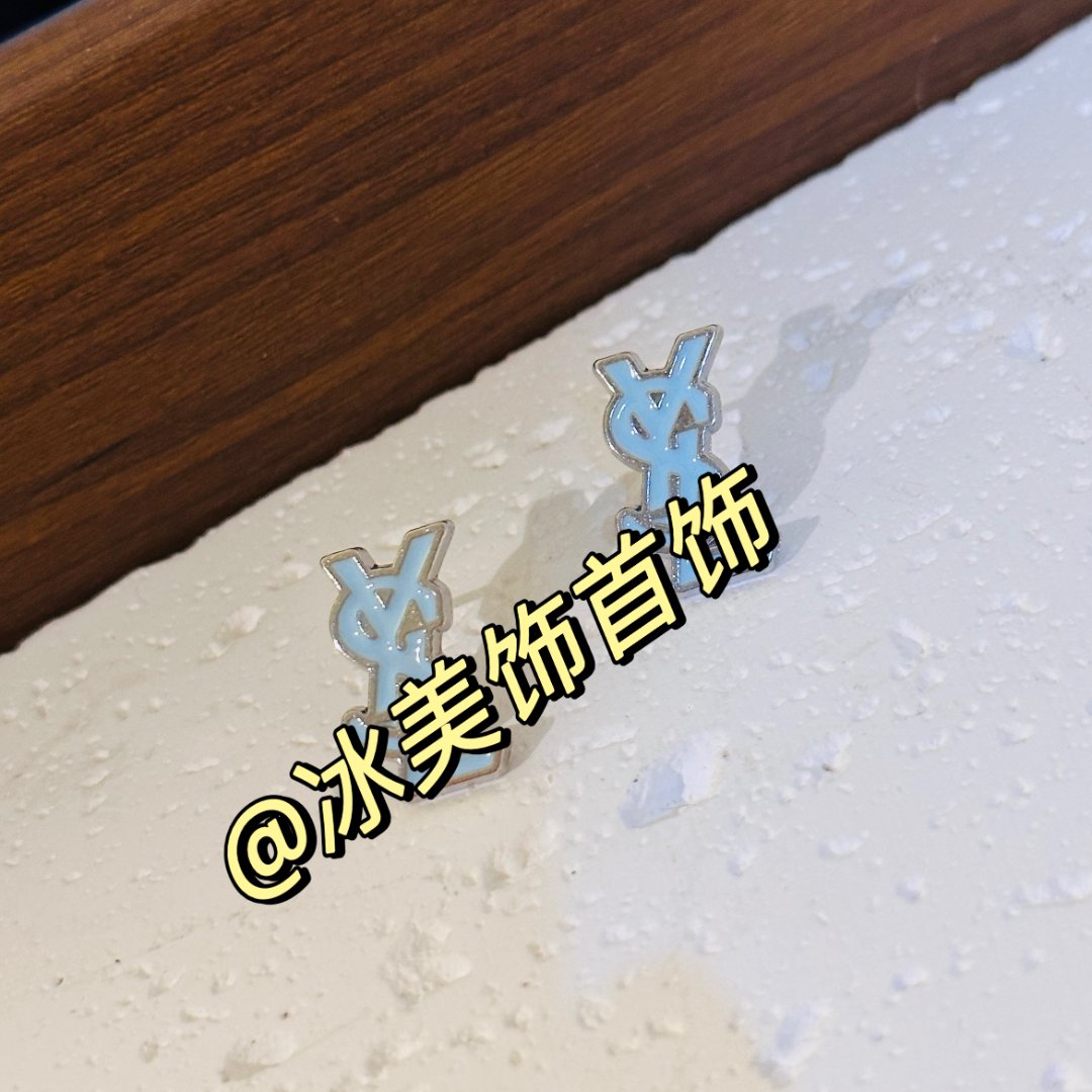 铜合金锆石耳饰 小众设计耳饰5058