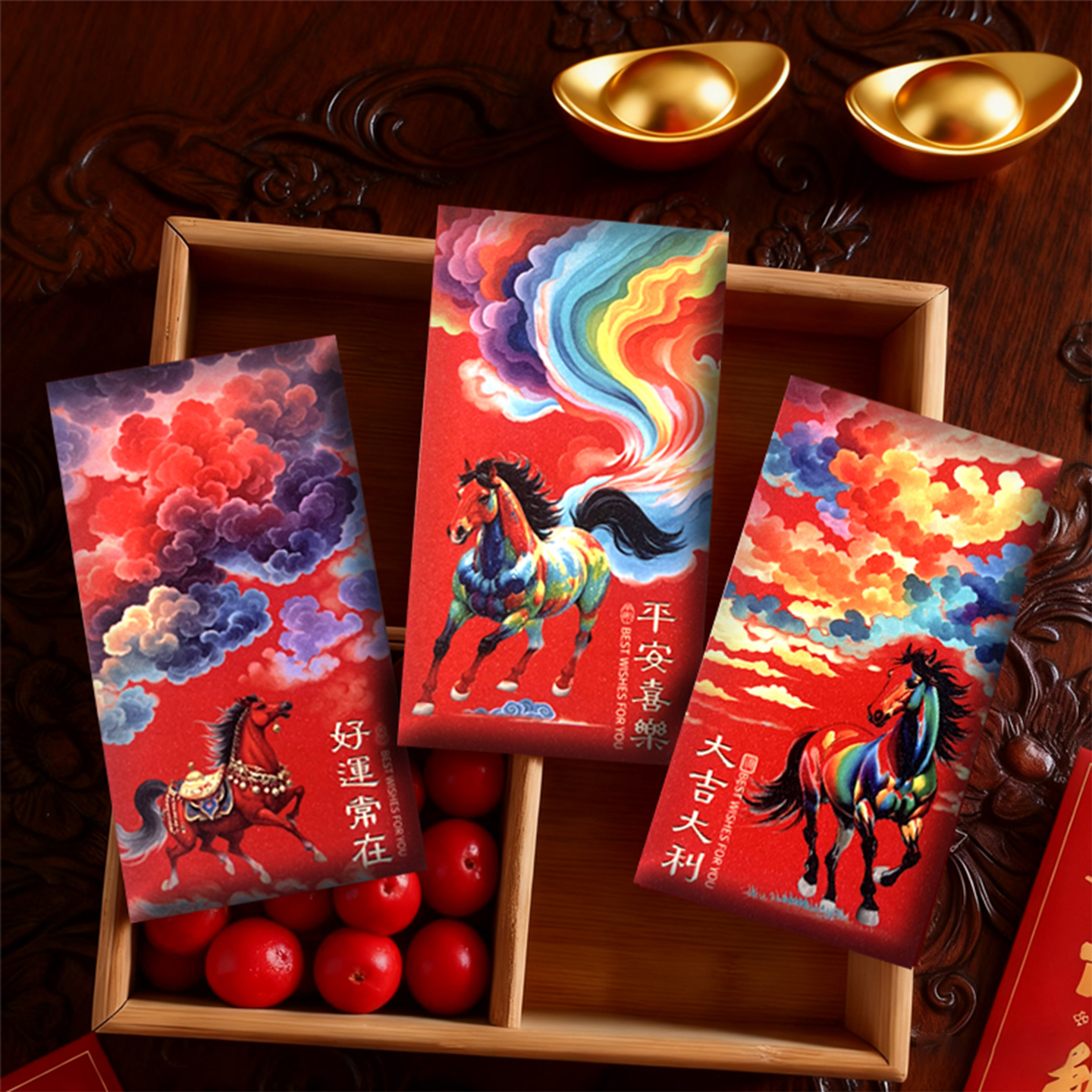 2026高档新款红包轻奢过年利是新年春节马年通用生肖中式高级长款