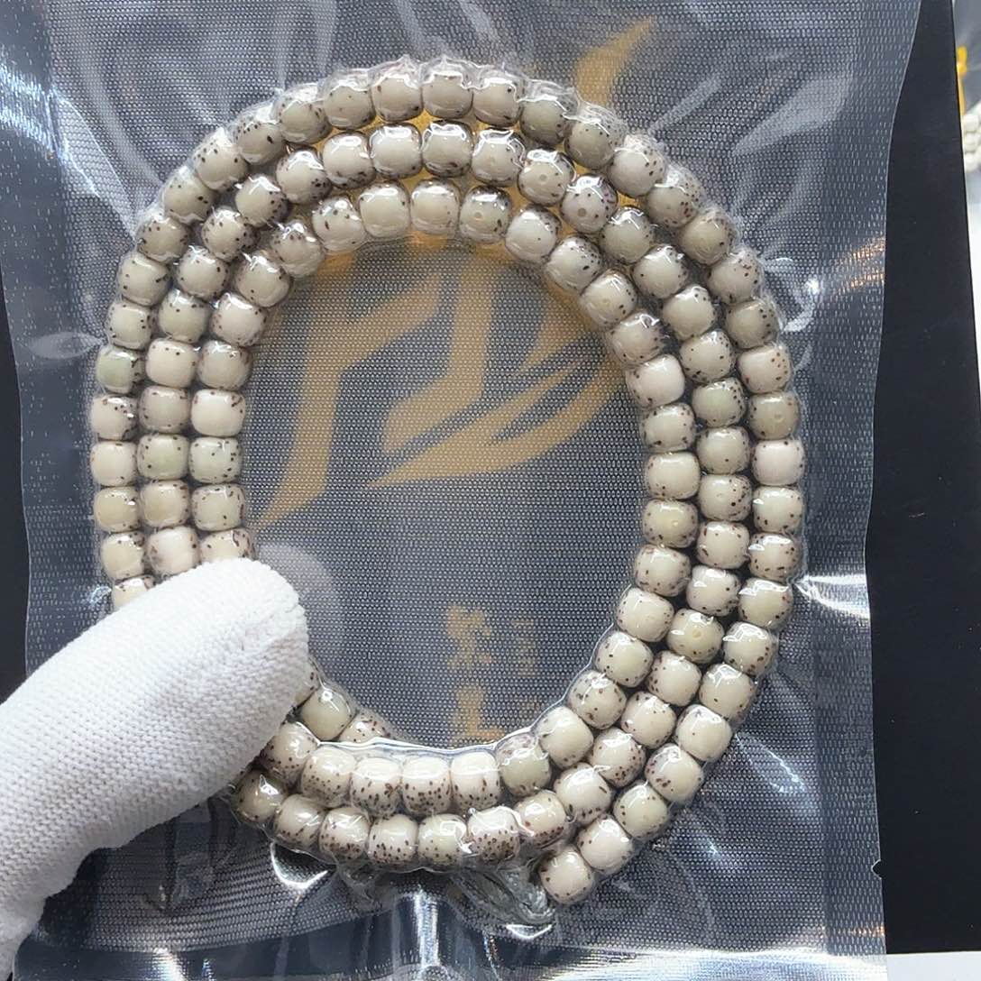 星月菩提吊坠6糯冰石玉河豚7左右108