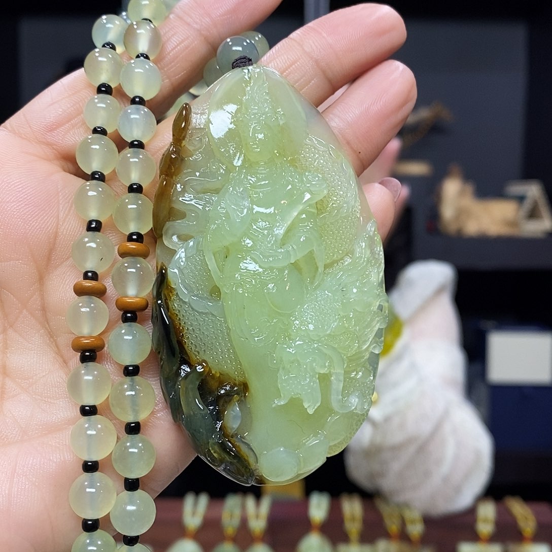 岫玉挂件吊坠未镶嵌