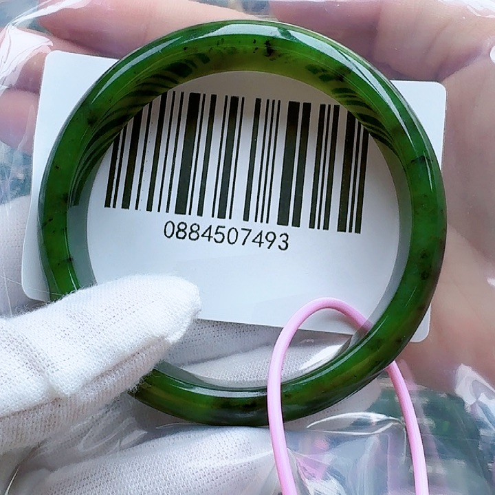 和田玉（碧玉）未镶嵌手镯5960包容