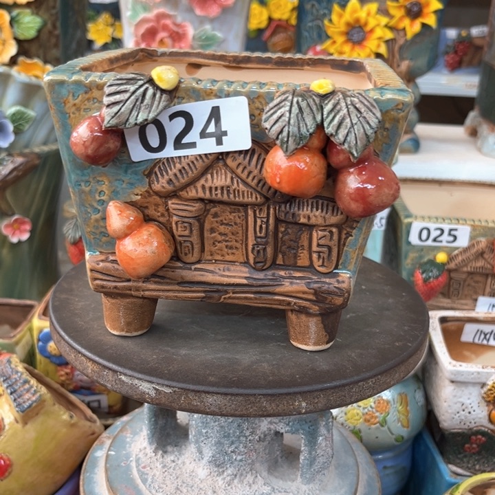 紫砂花盆粗陶材质多肉花盆