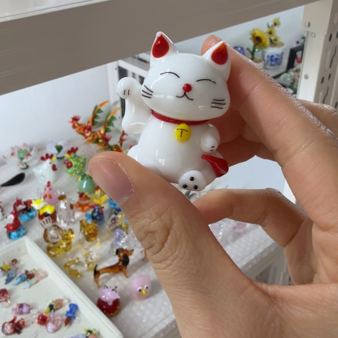 山***‍琉璃手工艺品招财猫