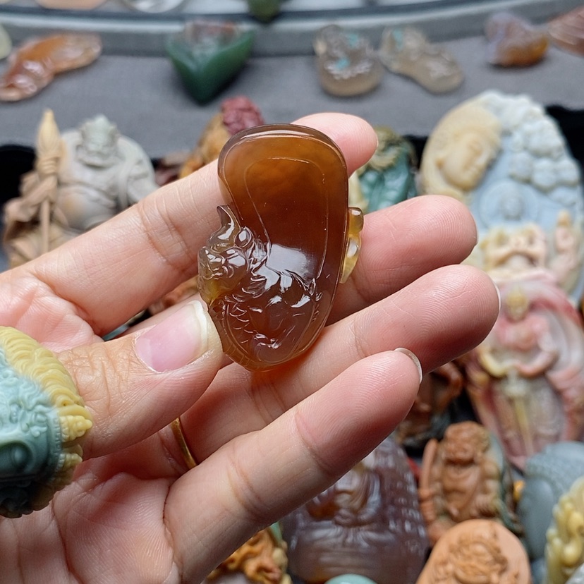 【闪购商品】未镶嵌吊坠定制玛瑙