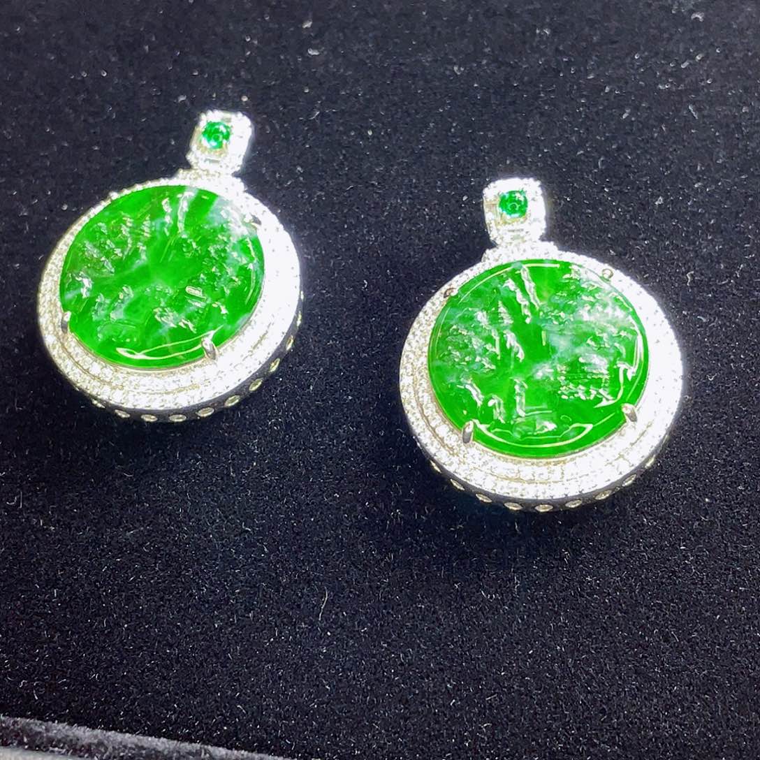 翡翠未镶嵌吊坠(不含链)