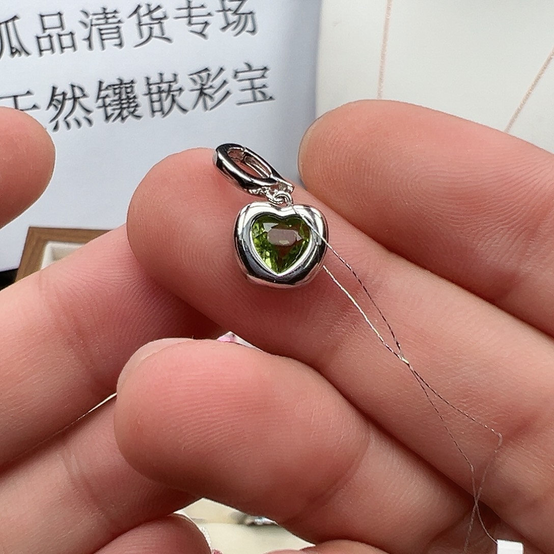橄榄石银S925镶嵌颈饰6