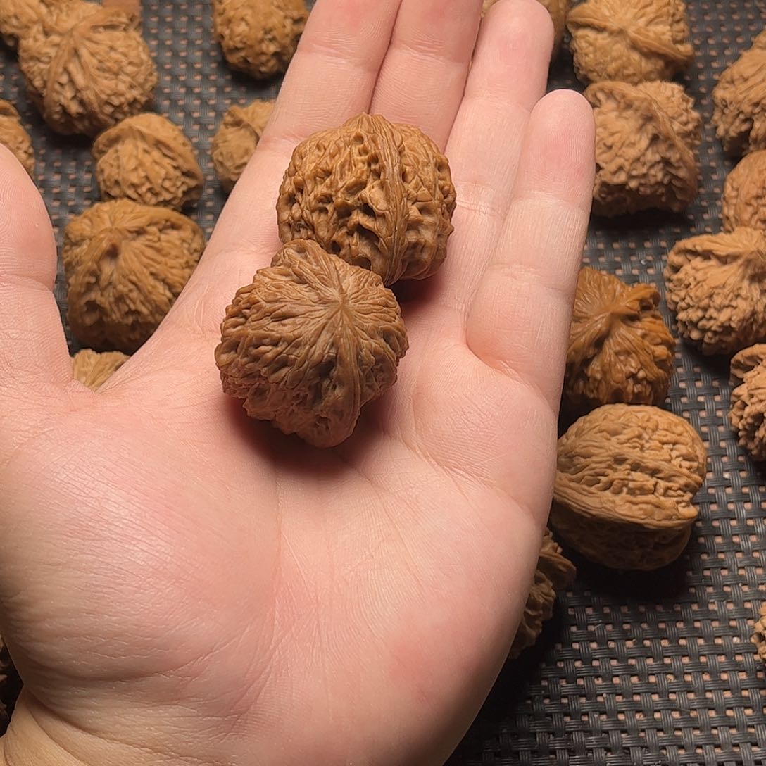 文玩核桃把件人***磨盘