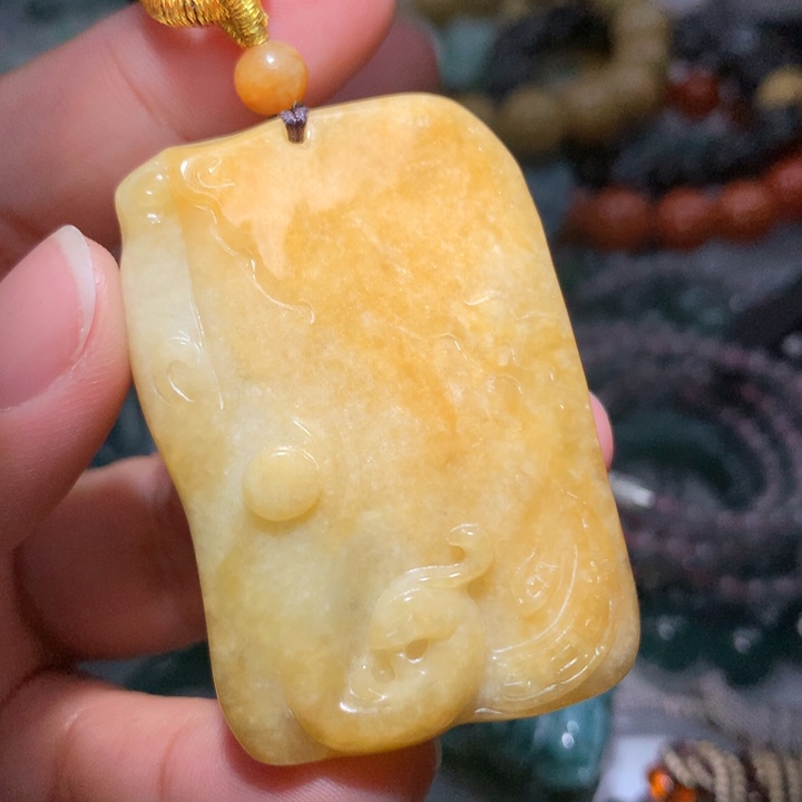 翡翠颈饰未镶嵌保真天然A货翡翠