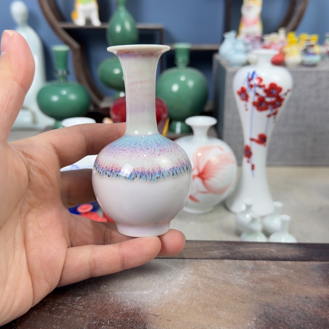 陶瓷手工小花器摆件
