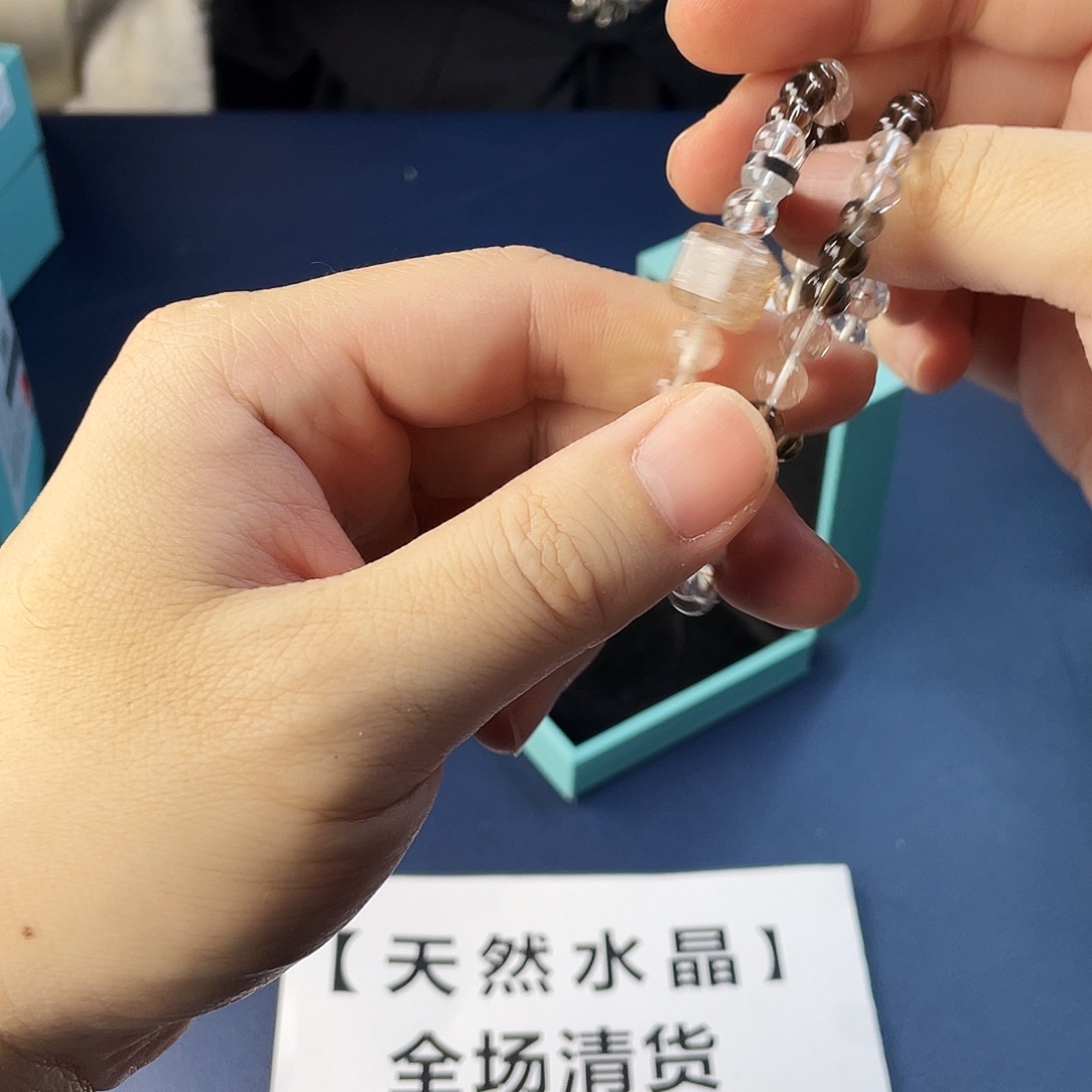 水晶手链银S925镶嵌