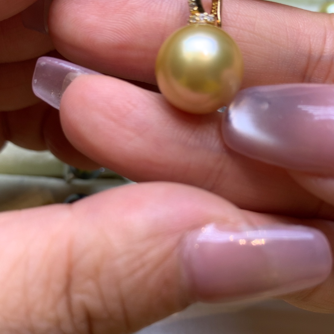 颈饰银S925镶嵌海水珍珠