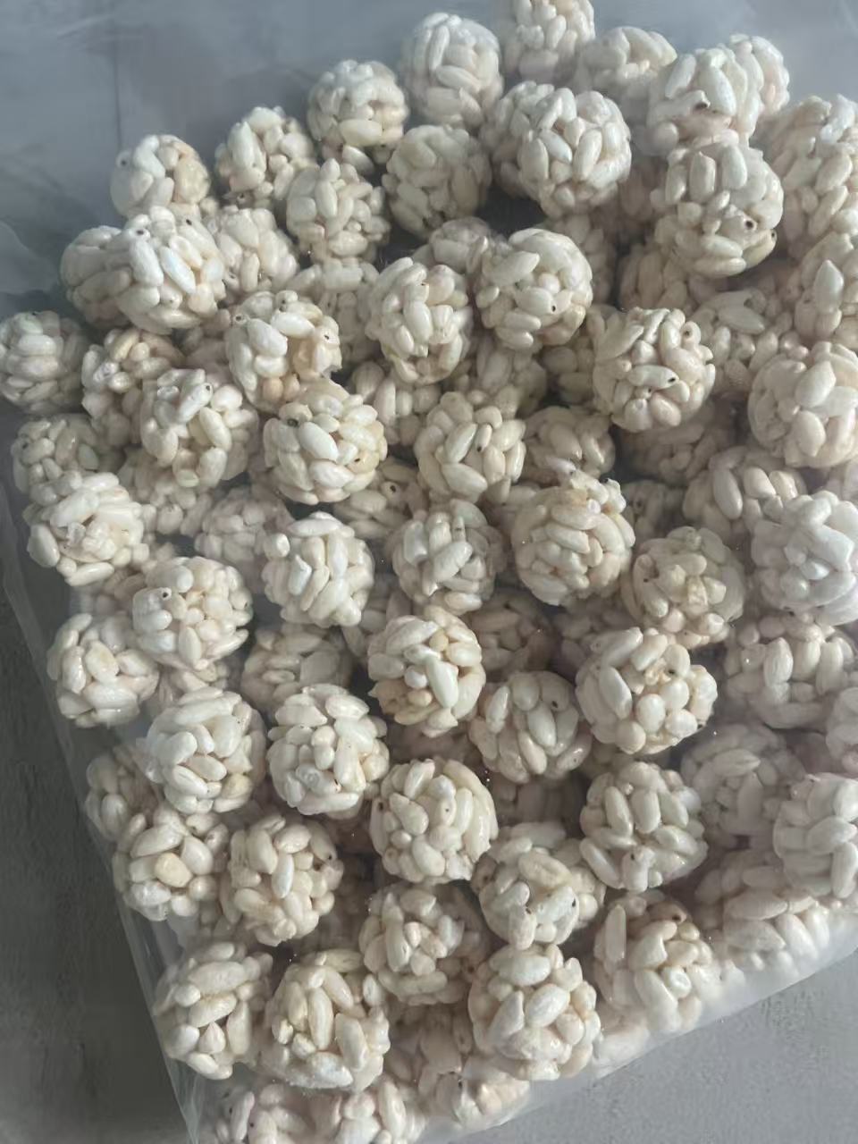 老式手工大米花球童年怀旧香甜休闲零食