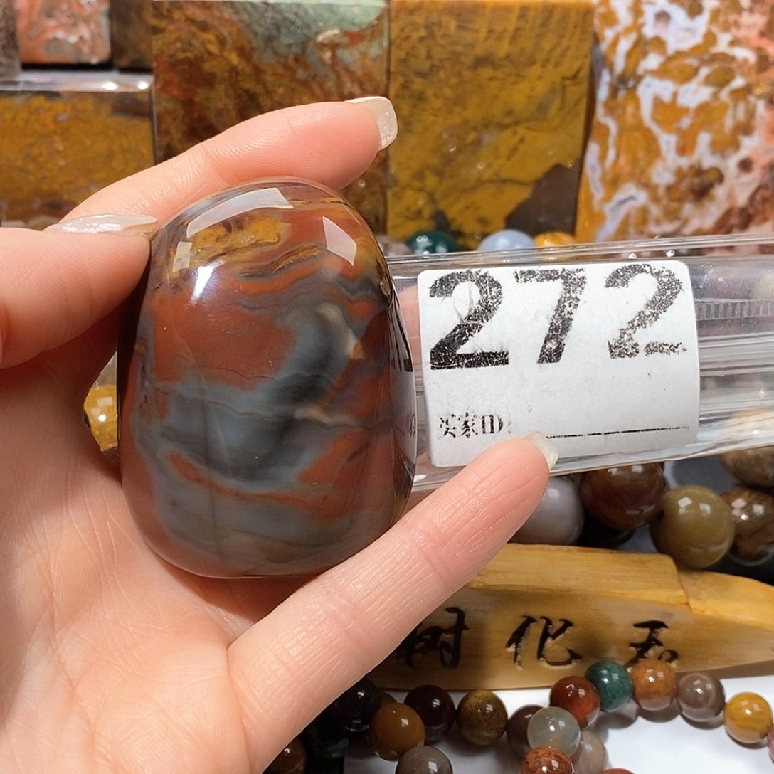 未镶嵌天然北票树化玉吊坠硅化玉