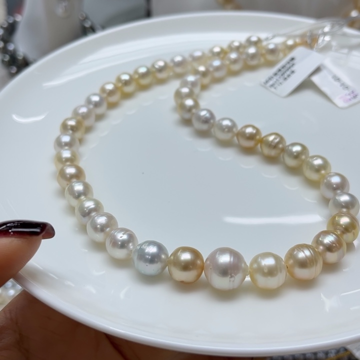 海水珍珠项链银S925镶嵌