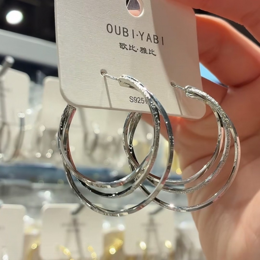 合金耳饰 耳饰直播链接A28       银色