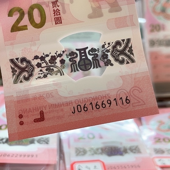 塑料小蛇钞 061669116 倒置