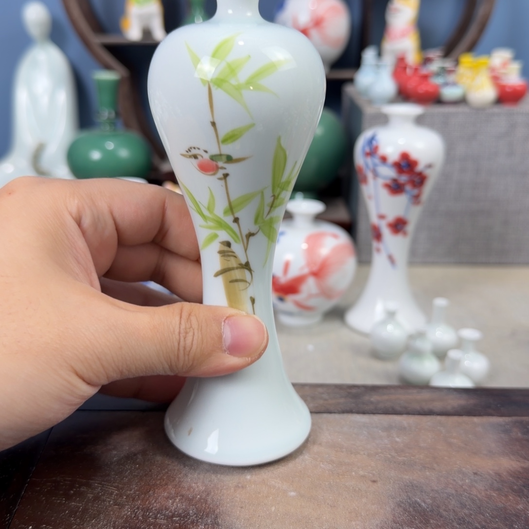 陶瓷手工小花器摆件