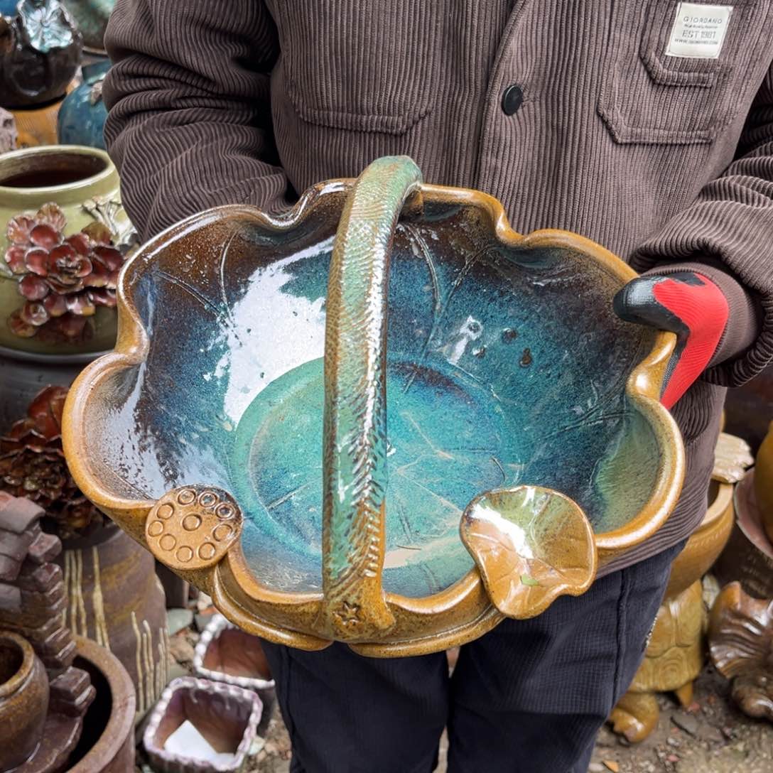 红陶高9口30无孔