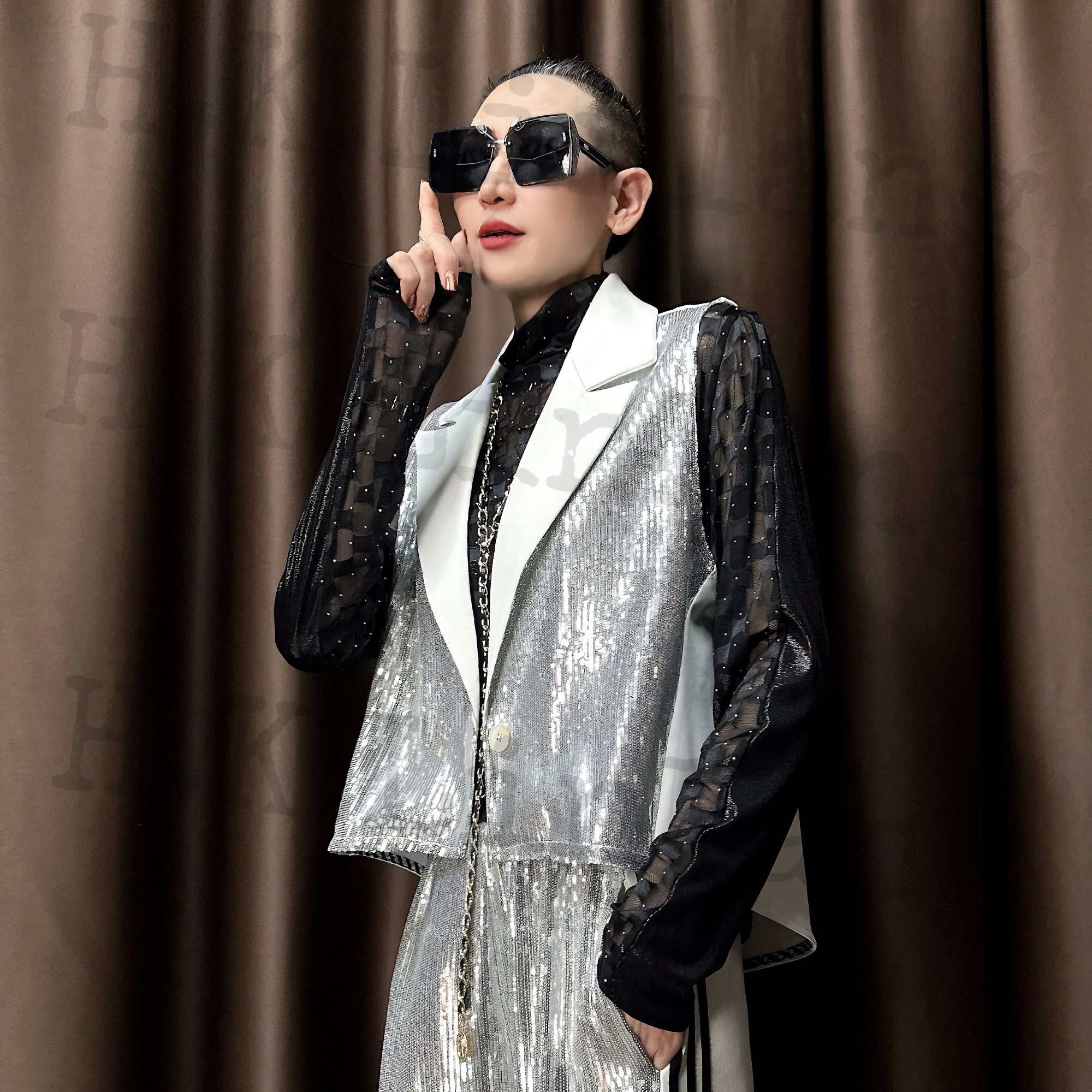 伦哥定制 I 宝藏衣橱休闲时尚气质轻奢百搭马甲 2504#