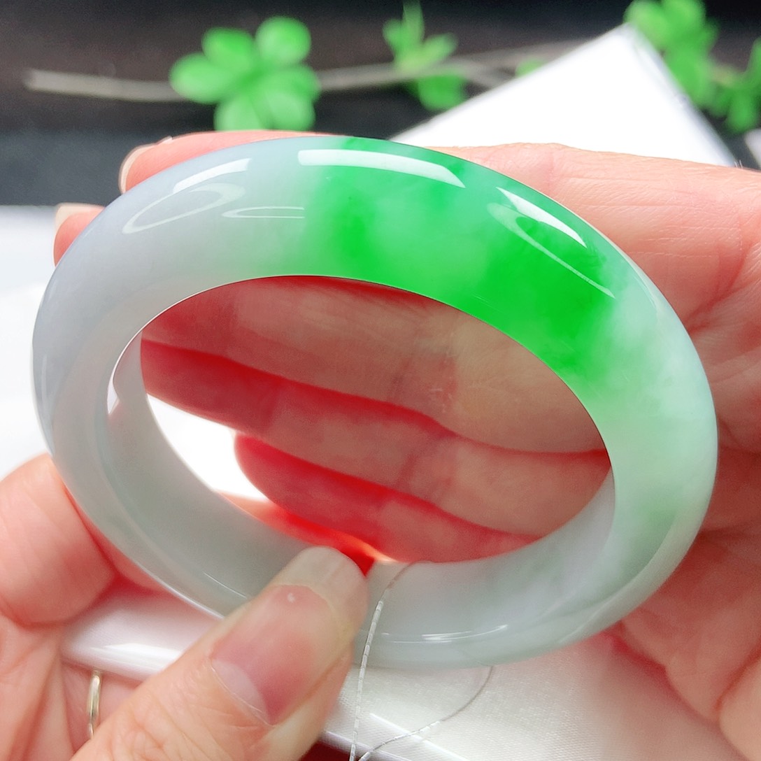 未镶嵌手镯翡翠53圈