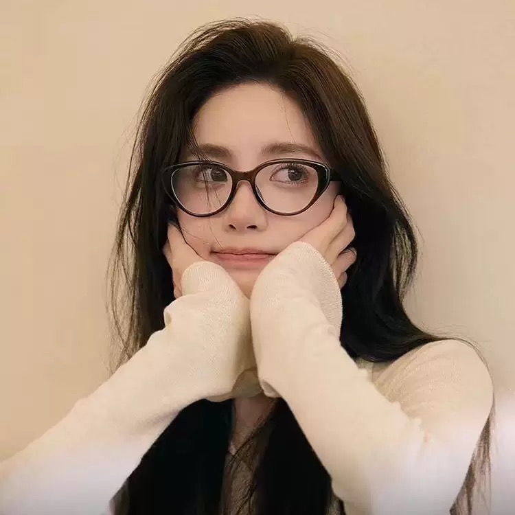 复古猫眼眼镜女配度数近视素颜神器方圆脸防蓝光平光眼睛框镜架