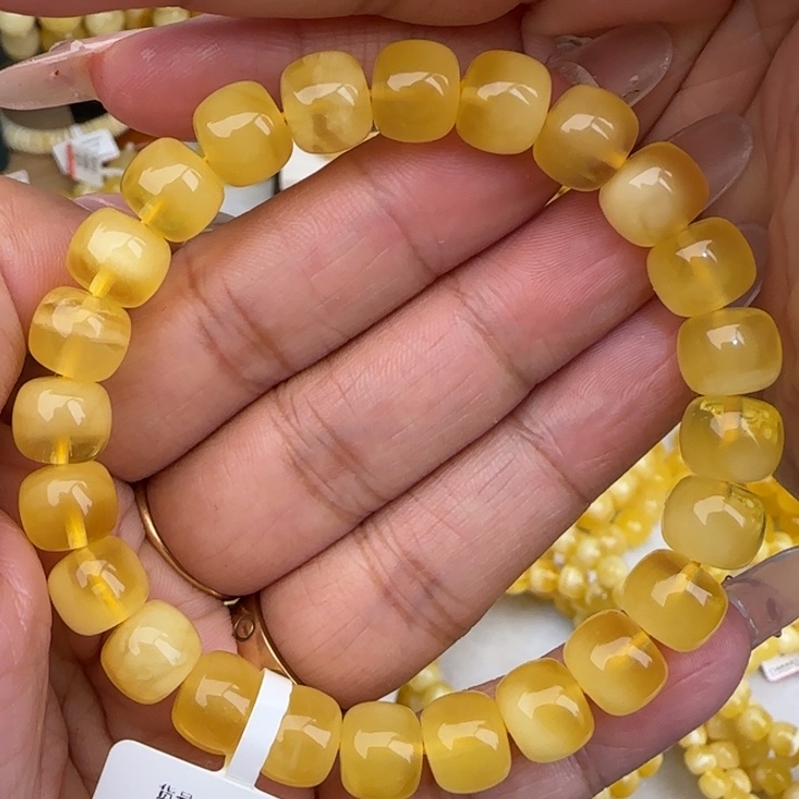手链蜜蜡未镶嵌聚宝盆老型手串