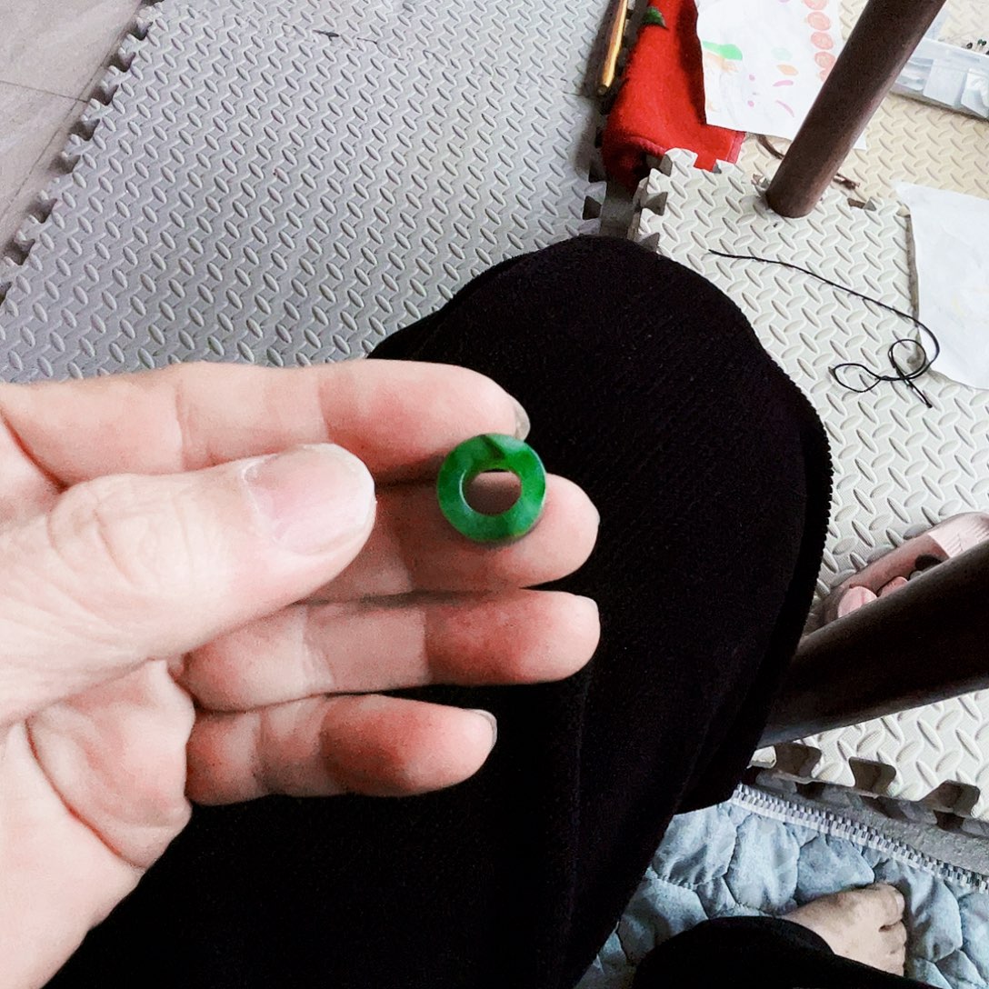 爱***睛翡翠散珠天然缅甸翡翠A货桶珠