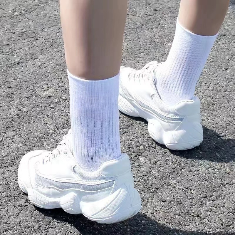 成人春夏季中筒袜子亲子(颜色不挑一盒5双)Z0873