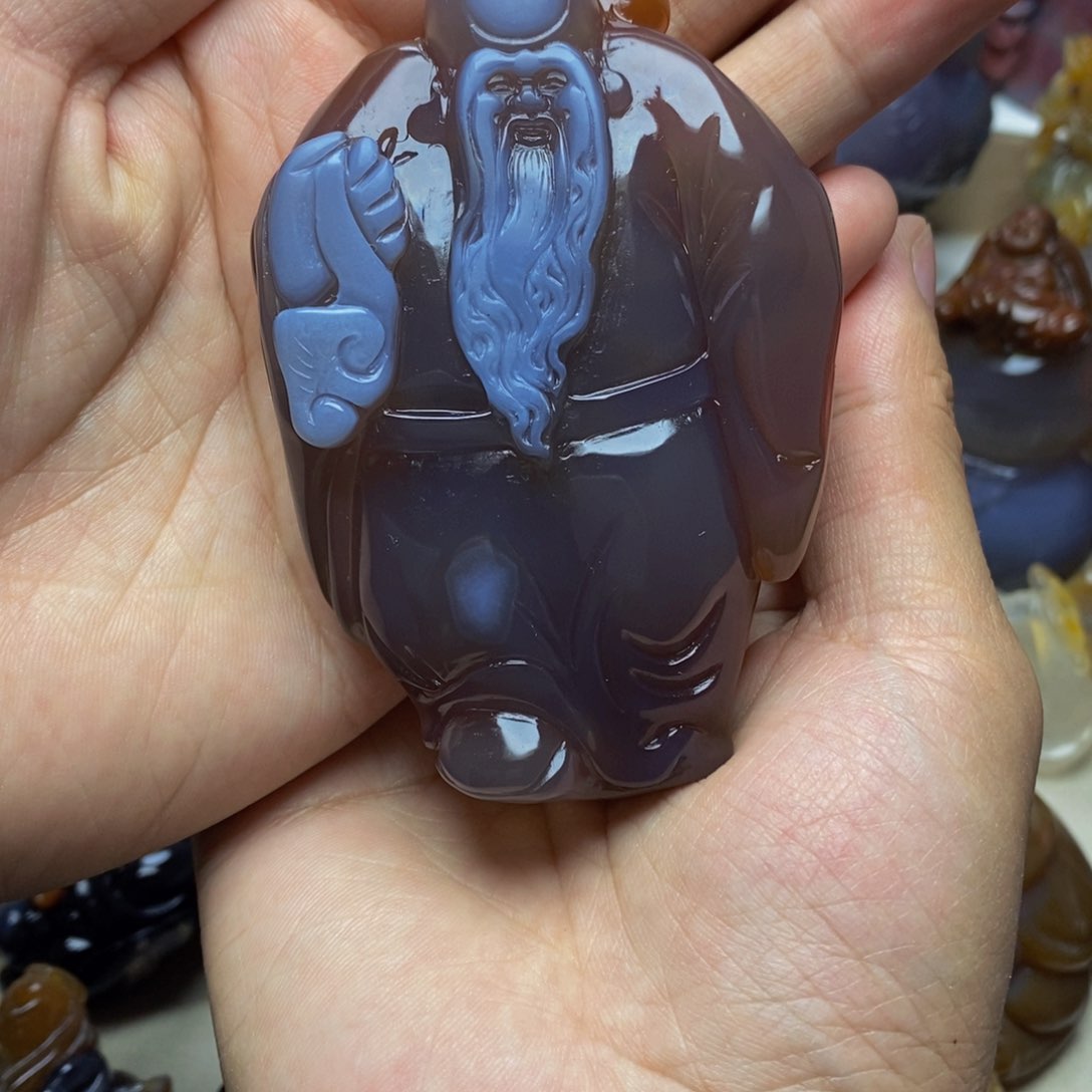 玛瑙/玉髓把件未镶嵌贵*哥