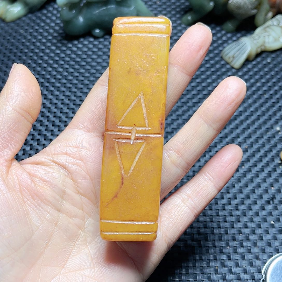 白玉菩提吊坠摆件