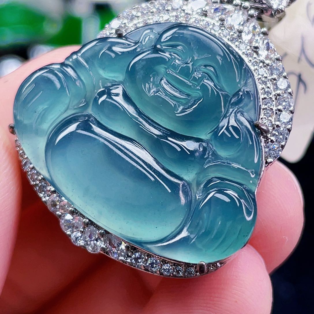 翡翠未镶嵌颈饰529