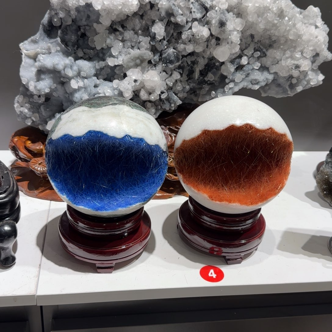 紫砂矿物晶体摆件